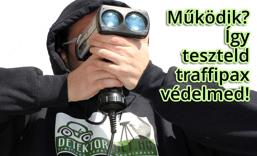 Radardetektorok és lézerblokkolók tesztelése Fáma 3 lézerrel