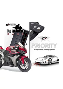 Az AL Priority megoldása motorosoknak, egy szenzorral (rendszámtáblához), vízálló vezérléssel. Motoros intercom-hoz, vezetékes fülhallgatóhoz csatlakoztatható 'Base' változat - így mindig kényelmesen értesülhetsz a riasztásokról.