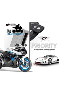 Az AL Priority megoldása motorosoknak, egy szenzorral (rendszámtáblához), vízálló vezérléssel. Saját Bluetooth audió rendszerrel ellátott 'Bluetooth' változat - így még kényelmesebben értesülhetsz a riasztásokról.