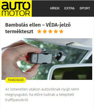 Radardetektor teszten a Spy+ készülék