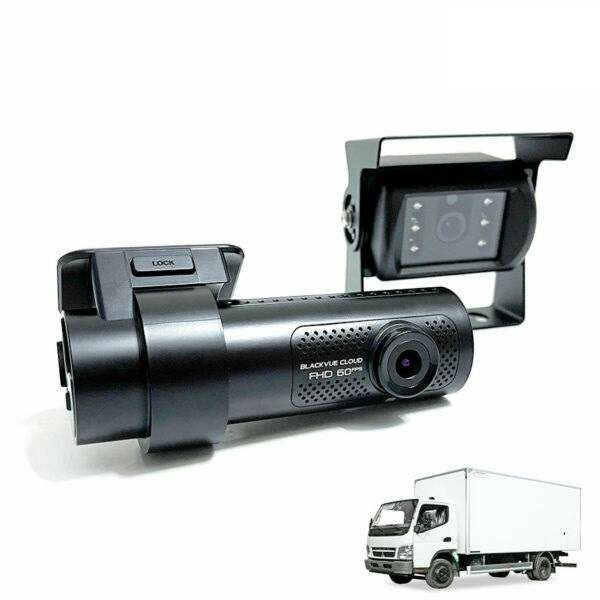 BlackVue kétcsatornás teherautó kamera külső hátsó kamerával