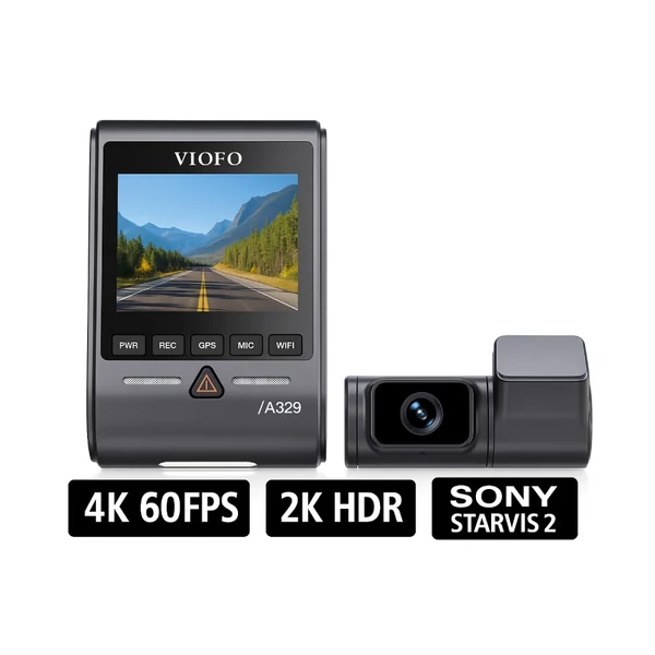 VIOFO A329S 2CH menetrögzítő kamera autóba