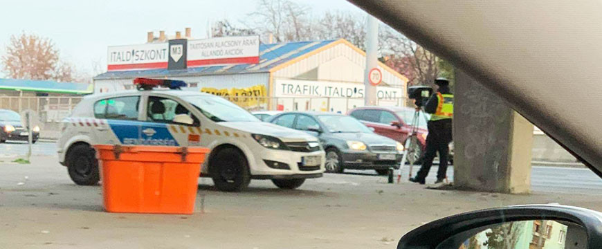 Közúti sebességmérés Budapesten