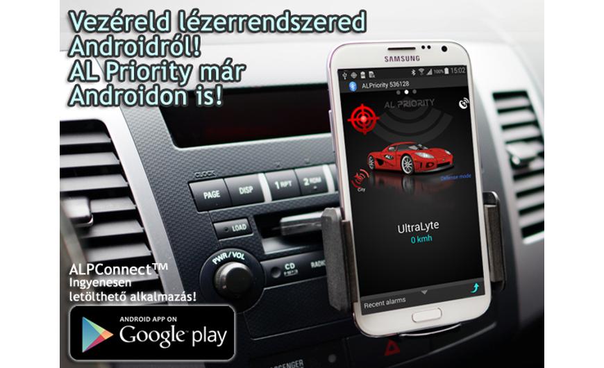ALPConnect Android - free alkalmazás AL Priority lézerblokkolókhoz
