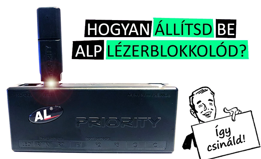 ALP beállítás, lézerblokkoló beállítás beszerelés után