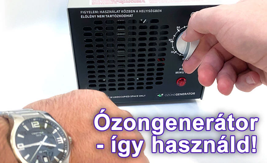 Ózongenerátorok használata, beálltása