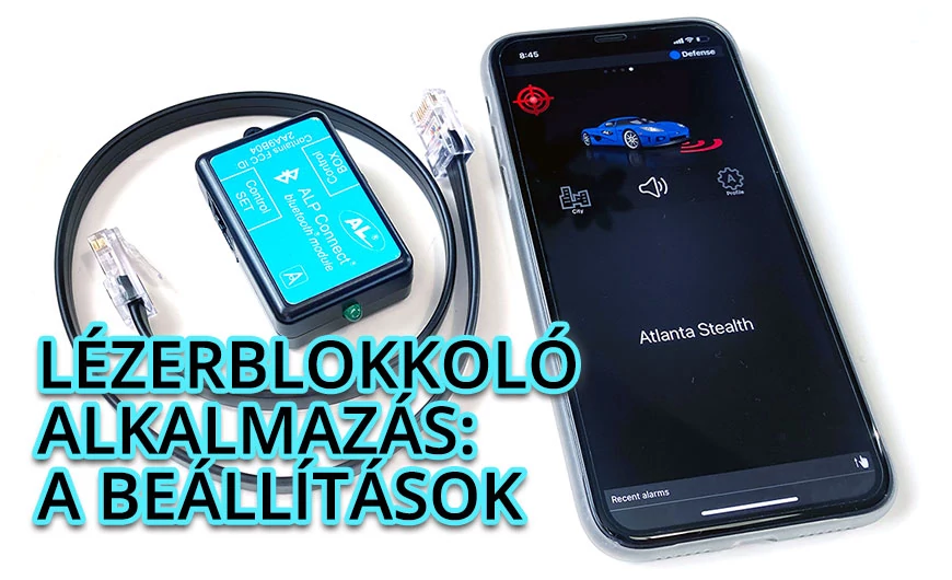 Lézerblokkoló alkalmazás és beállítása