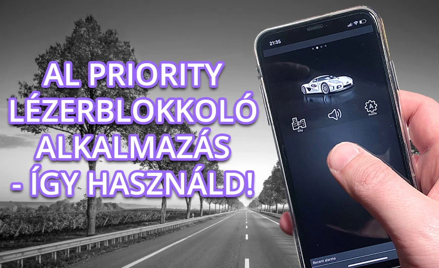Lézerblokkoló applikáció használata