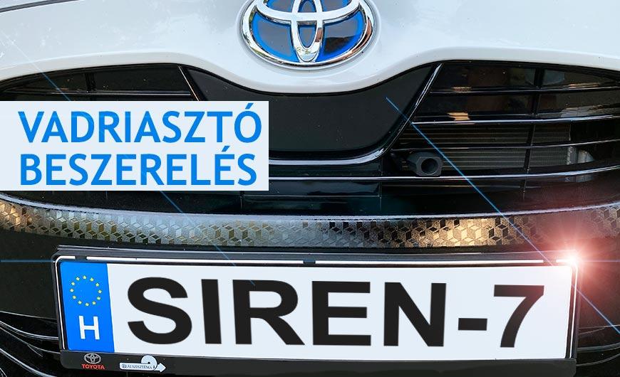 Vadriasztó autóra szerelése